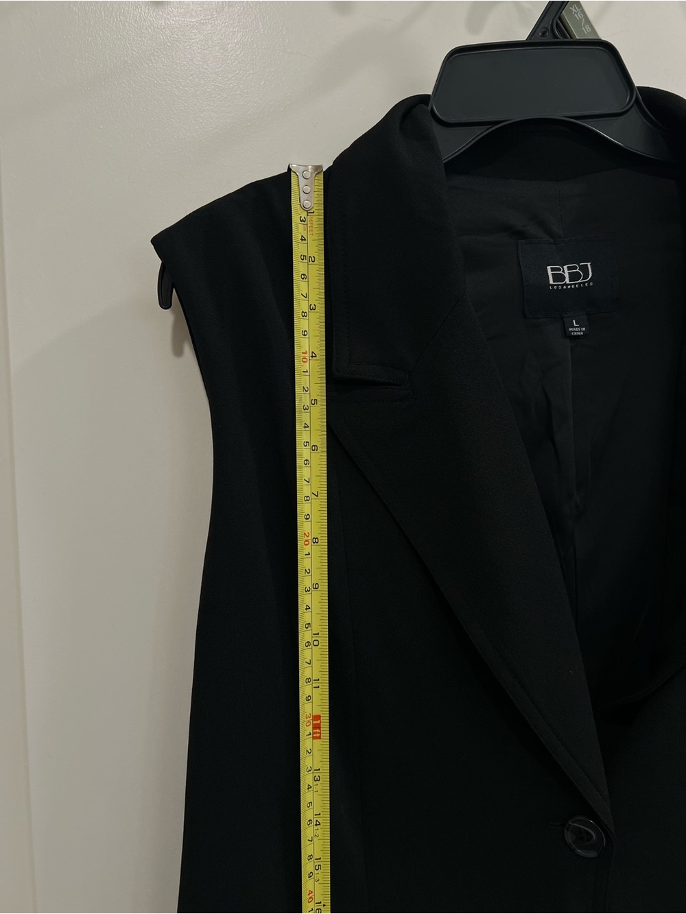 BBJ Black Sleeveless Belted Blazer - Picture 11 of 16